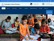 Tablet Screenshot of educationworldngo.com